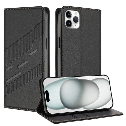 Embossed Multi-functional Wallet Retro Leather Phone Case