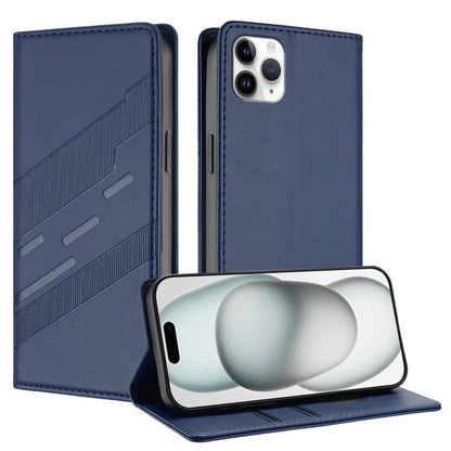 Embossed Multi-functional Wallet Retro Leather Phone Case