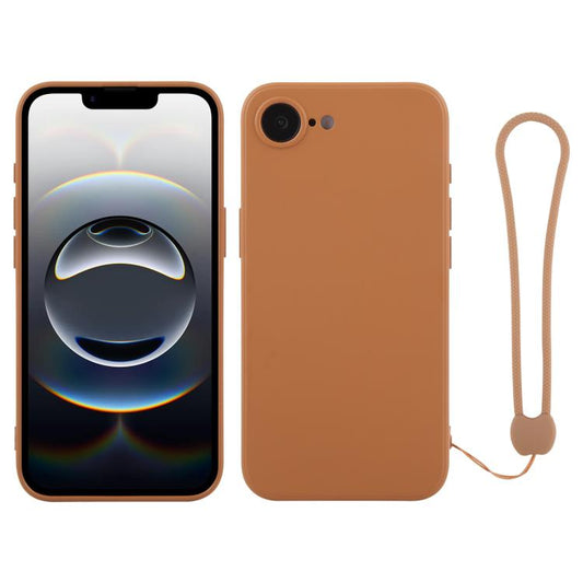 Silicone Phone Case with Wrist Strap, For iPhone 16e