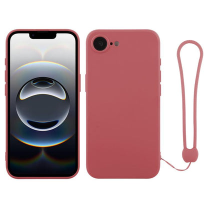 Silicone Phone Case with Wrist Strap, For iPhone 16e
