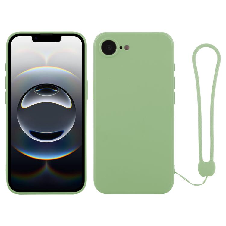 Silicone Phone Case with Wrist Strap, For iPhone 16e