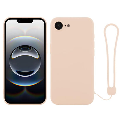 Silicone Phone Case with Wrist Strap, For iPhone 16e