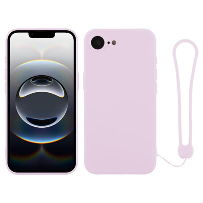 Silicone Phone Case with Wrist Strap, For iPhone 16e