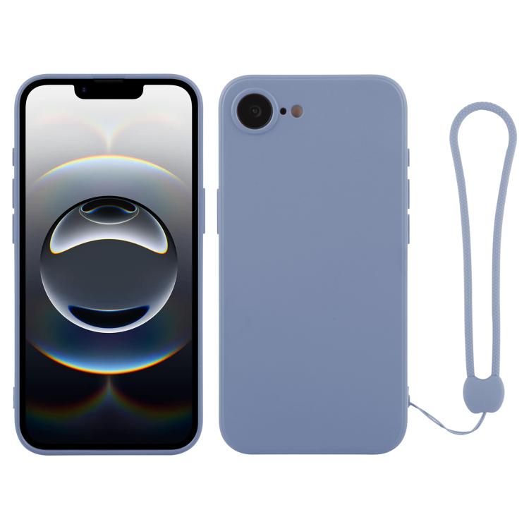 Silicone Phone Case with Wrist Strap, For iPhone 16e