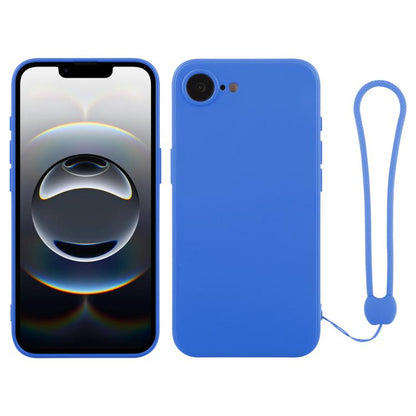 Silicone Phone Case with Wrist Strap, For iPhone 16e
