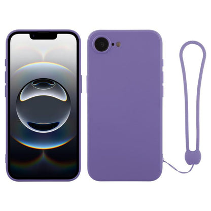 Silicone Phone Case with Wrist Strap, For iPhone 16e