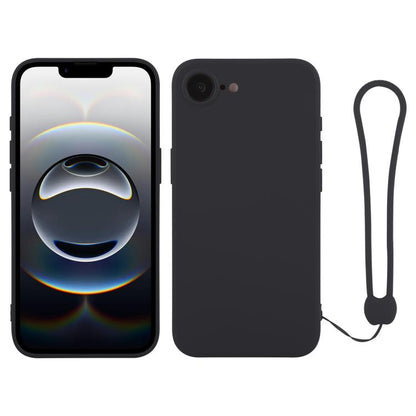 Silicone Phone Case with Wrist Strap, For iPhone 16e