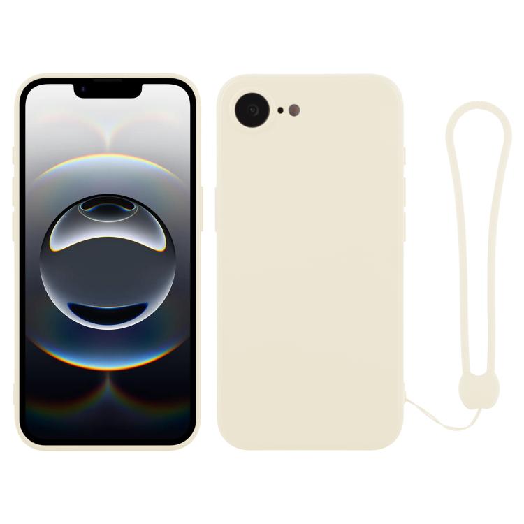Silicone Phone Case with Wrist Strap, For iPhone 16e