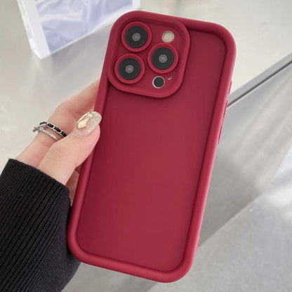 Shockproof Frame Frosted Precise Hole TPU Phone Case, For iPhone 14 Pro, For iPhone 14 Pro Max, For iPhone SE 2022 / 2020 / 8 / 7