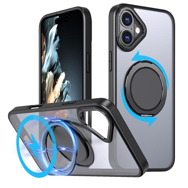 360-degree Rotating MagSafe Magnetic Holder Phone Case, For iPhone 16e, For iPhone 16 Pro Max, For iPhone 16 Pro, For iPhone 16 Plus