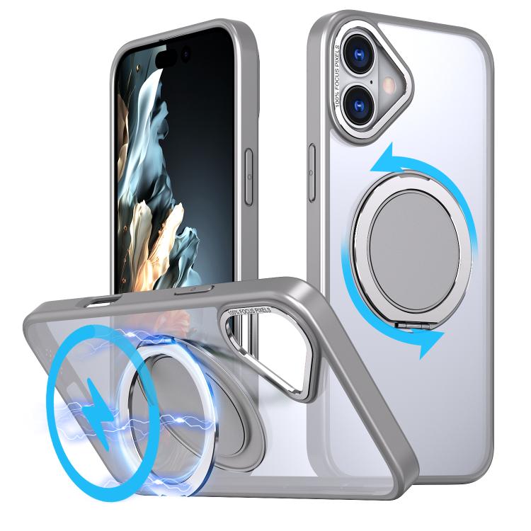 360-degree Rotating MagSafe Magnetic Holder Phone Case, For iPhone 16e, For iPhone 16 Pro Max, For iPhone 16 Pro, For iPhone 16 Plus