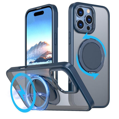 360-degree Rotating MagSafe Magnetic Holder Phone Case, For iPhone 16e, For iPhone 16 Pro Max, For iPhone 16 Pro, For iPhone 16 Plus