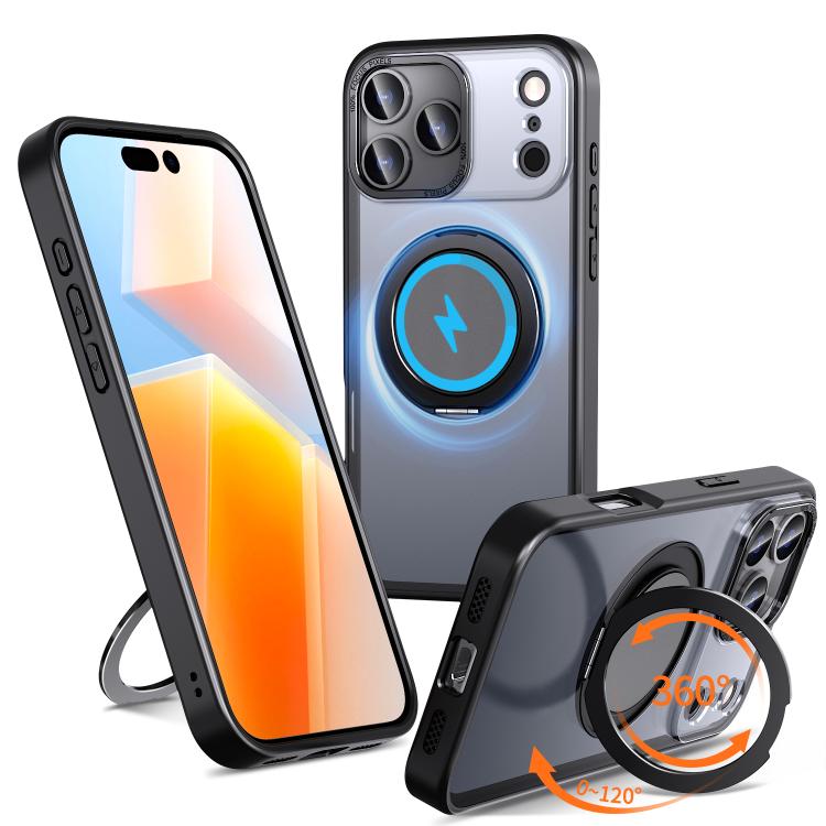 360-degree Rotating MagSafe Magnetic Holder Phone Case, For iPhone 17e / 16e, For iPhone 17 Pro Max, For iPhone 17 Pro, For iPhone 17