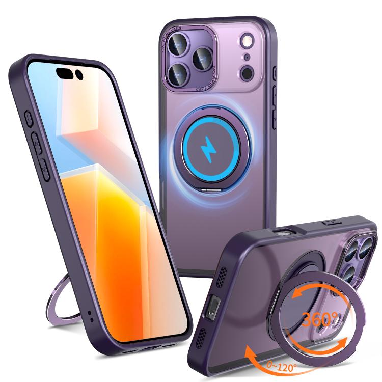 360-degree Rotating MagSafe Magnetic Holder Phone Case, For iPhone 17e / 16e, For iPhone 17 Pro Max, For iPhone 17 Pro, For iPhone 17