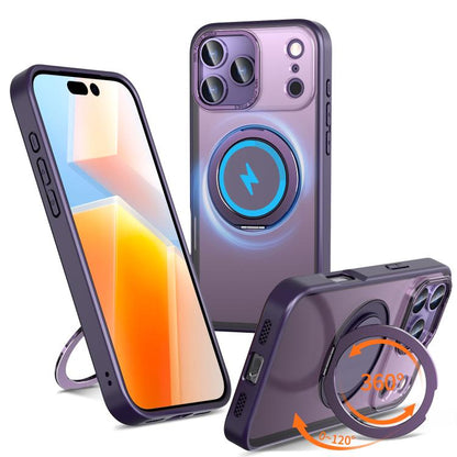360-degree Rotating MagSafe Magnetic Holder Phone Case, For iPhone 17e / 16e, For iPhone 17 Pro Max, For iPhone 17 Pro, For iPhone 17