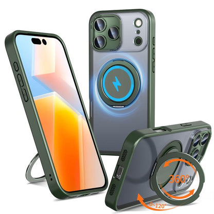 360-degree Rotating MagSafe Magnetic Holder Phone Case, For iPhone 17e / 16e, For iPhone 17 Pro Max, For iPhone 17 Pro, For iPhone 17