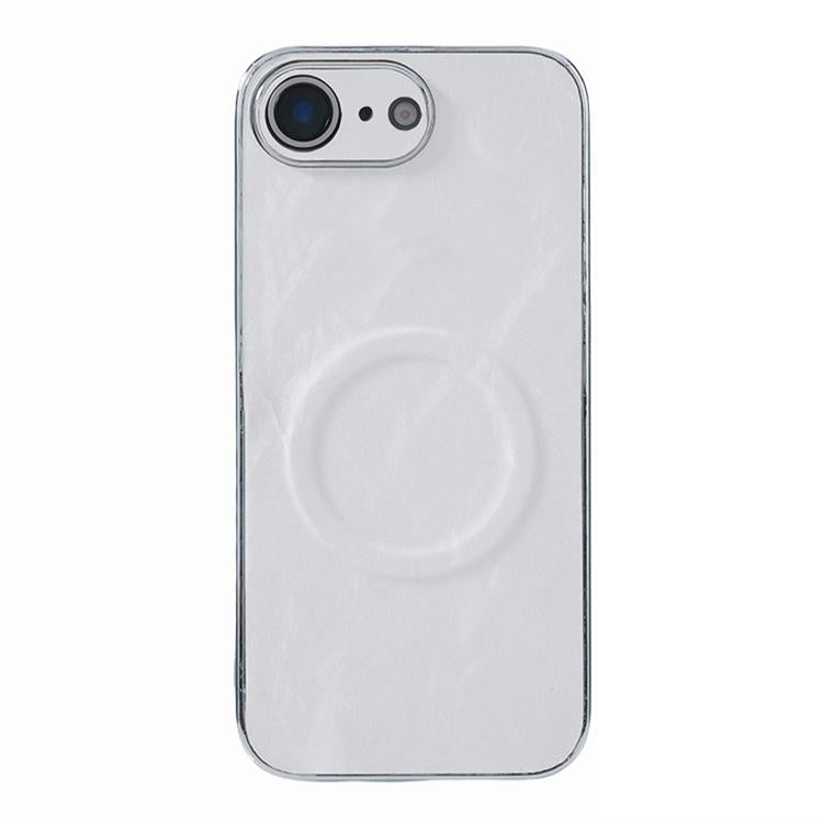 Electroplating PC Snow Bark Texture MagSafe Phone Case