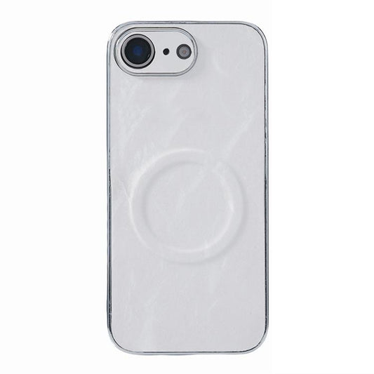 Electroplating PC Snow Bark Texture MagSafe Phone Case