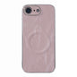 Electroplating PC Snow Bark Texture MagSafe Phone Case