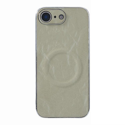 Electroplating PC Snow Bark Texture MagSafe Phone Case
