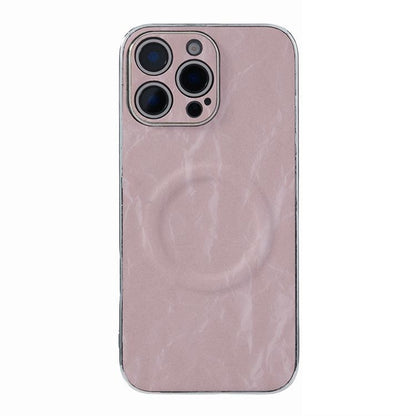 Electroplating PC Snow Bark Texture MagSafe Phone Case, For iPhone 17e / 16e, For iPhone 16 Pro Max, For iPhone 16 Pro, For iPhone 16 Plus