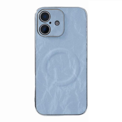 Electroplating PC Snow Bark Texture MagSafe Phone Case, For iPhone 17e / 16e, For iPhone 16 Pro Max, For iPhone 16 Pro, For iPhone 16 Plus