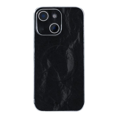 Electroplating PC Snow Bark Texture MagSafe Phone Case, For iPhone 15, For iPhone 14 Plus, For iPhone 14, For iPhone 14 Pro