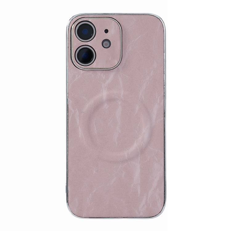 Electroplating PC Snow Bark Texture MagSafe Phone Case, For iPhone 12, For iPhone 12 Pro Max, For iPhone 12 Pro