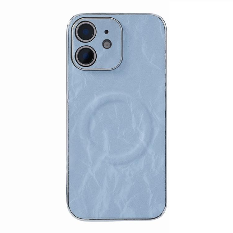 Electroplating PC Snow Bark Texture MagSafe Phone Case, For iPhone 12, For iPhone 12 Pro Max, For iPhone 12 Pro
