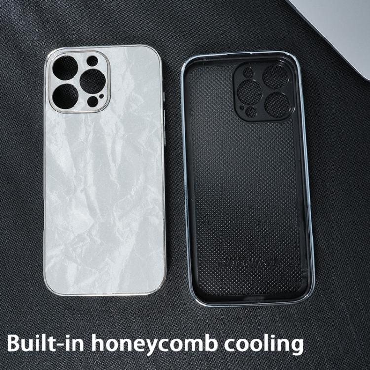 Electroplating PC Snow Bark Texture MagSafe Phone Case