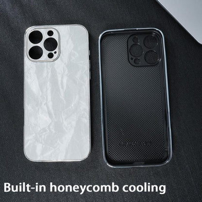 Electroplating PC Snow Bark Texture MagSafe Phone Case