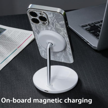 Electroplating PC Snow Bark Texture MagSafe Phone Case