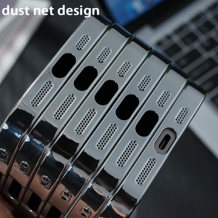 Electroplating PC Snow Bark Texture MagSafe Phone Case