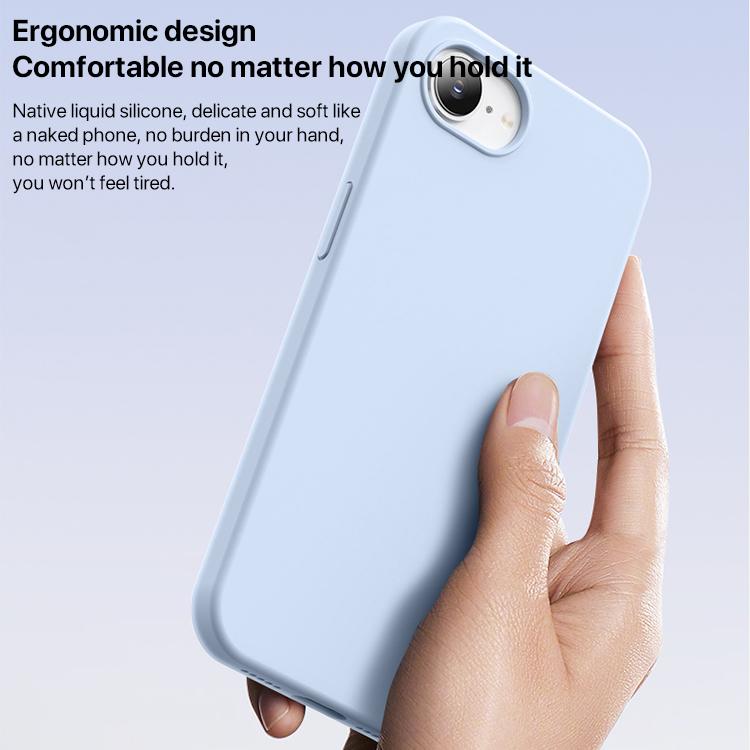 Burom Cloud Sensing Ultra-thin Liquid Silicone Full Coverage Phone Case, For iPhone 16e