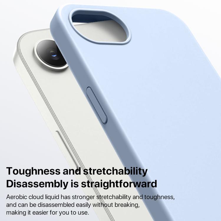 Burom Cloud Sensing Ultra-thin Liquid Silicone Full Coverage Phone Case, For iPhone 16 Plus