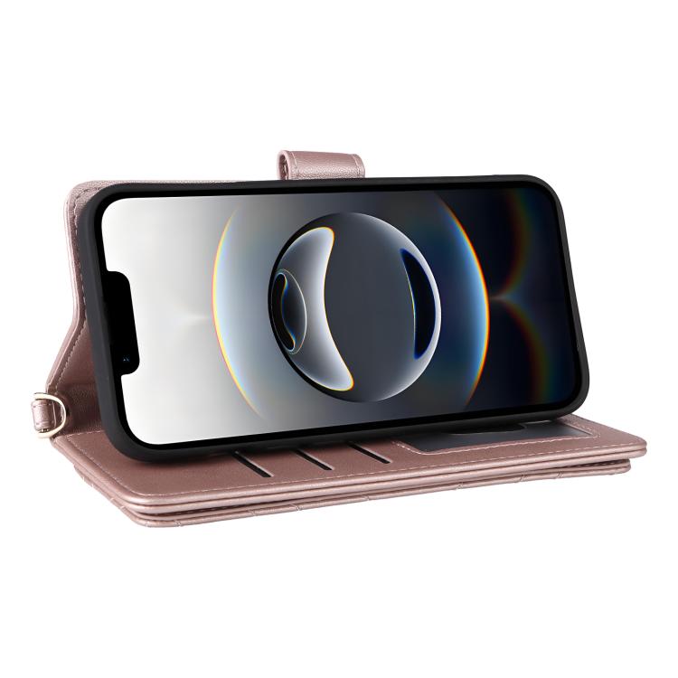 Multifunctional 6-Card Slots Leather Phone Case with Wrist Strap, For iPhone 17e / 16e, For iPhone 17 Pro Max, For iPhone 17 Pro, For iPhone Air, For iPhone 16 Pro Max, For iPhone 16 Pro