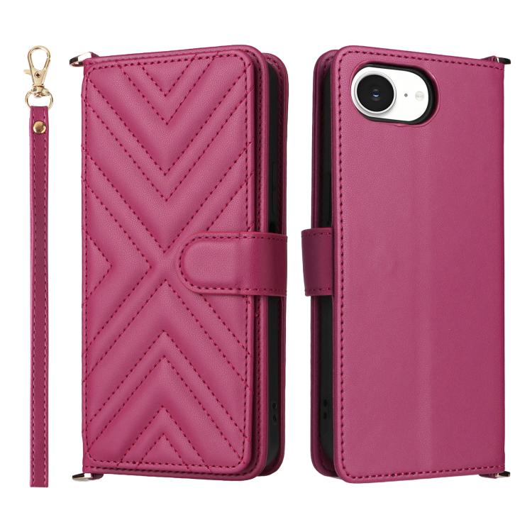 Multifunctional 6-Card Slots Leather Phone Case with Wrist Strap, For iPhone 17e / 16e, For iPhone 17 Pro Max, For iPhone 17 Pro, For iPhone Air, For iPhone 16 Pro Max, For iPhone 16 Pro