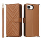 Multifunctional 6-Card Slots Leather Phone Case with Wrist Strap, For iPhone 17e / 16e, For iPhone 17 Pro Max, For iPhone 17 Pro, For iPhone Air, For iPhone 16 Pro Max, For iPhone 16 Pro
