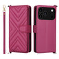 Multifunctional 6-Card Slots Leather Phone Case with Wrist Strap, For iPhone 17e / 16e, For iPhone 17 Pro Max, For iPhone 17 Pro, For iPhone Air, For iPhone 16 Pro Max, For iPhone 16 Pro