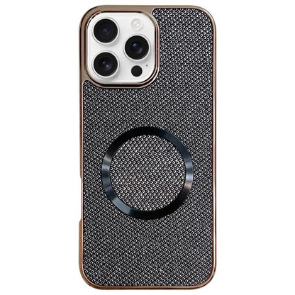 Electroplating PC Glitter Grain MagSafe Phone Case