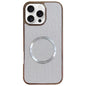 Electroplating PC Glitter Grain MagSafe Phone Case, For iPhone 18 Pro / 17 Pro, For iPhone 18 Pro Max/17 Pro Max, For iPhone 16 Pro Max, For iPhone 16 Pro