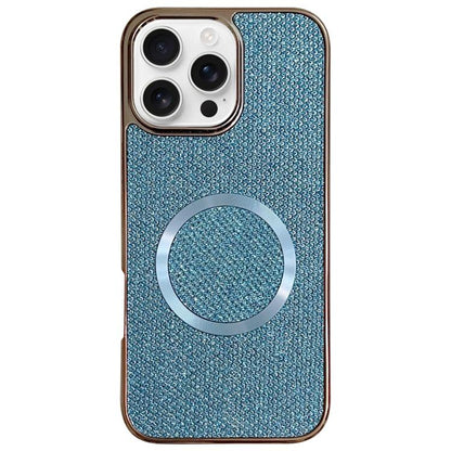 Electroplating PC Glitter Grain MagSafe Phone Case