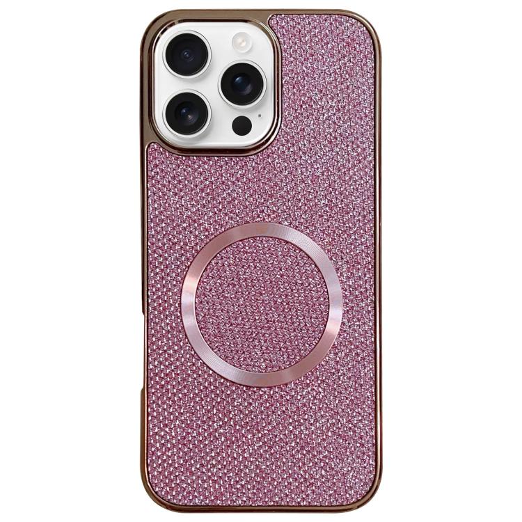 Electroplating PC Glitter Grain MagSafe Phone Case, For iPhone 18 Pro / 17 Pro, For iPhone 18 Pro Max/17 Pro Max, For iPhone 16 Pro Max, For iPhone 16 Pro