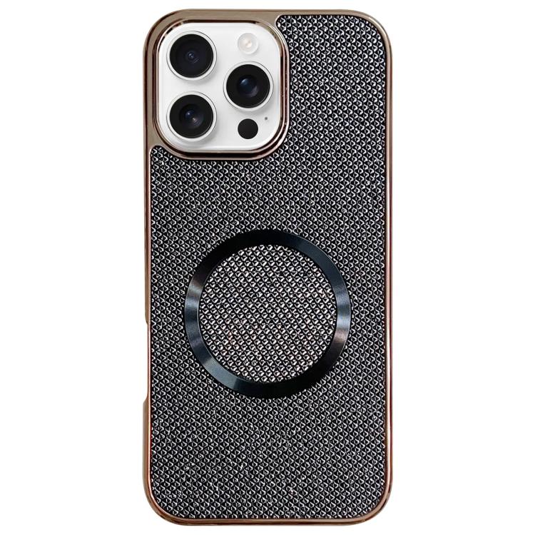 Electroplating PC Glitter Grain MagSafe Phone Case, For iPhone 18 Pro / 17 Pro, For iPhone 18 Pro Max/17 Pro Max, For iPhone 16 Pro Max, For iPhone 16 Pro