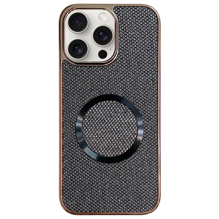 Electroplating PC Glitter Grain MagSafe Phone Case