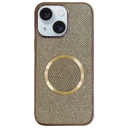 Electroplating PC Glitter Grain MagSafe Phone Case, For iPhone 15 Plus, For iPhone 15, For iPhone 14 Plus, For iPhone 14