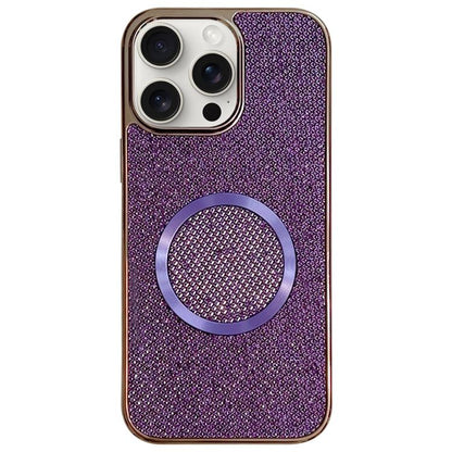 Electroplating PC Glitter Grain MagSafe Phone Case