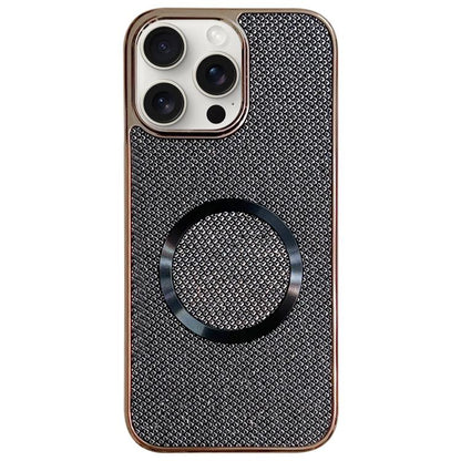 Electroplating PC Glitter Grain MagSafe Phone Case, For iPhone 14 Pro, For iPhone 14 Pro Max, For iPhone 13 Pro Max, For iPhone 13 Pro