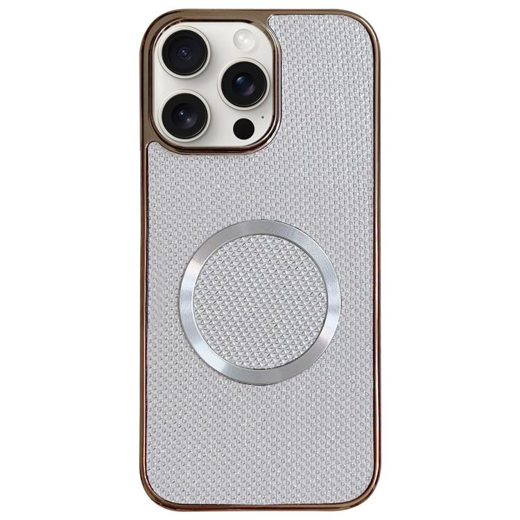 Electroplating PC Glitter Grain MagSafe Phone Case, For iPhone 14 Pro, For iPhone 14 Pro Max, For iPhone 13 Pro Max, For iPhone 13 Pro