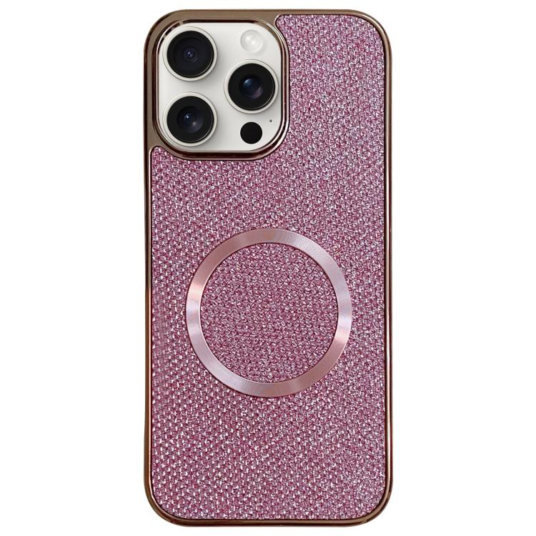 Electroplating PC Glitter Grain MagSafe Phone Case, For iPhone 14 Pro, For iPhone 14 Pro Max, For iPhone 13 Pro Max, For iPhone 13 Pro